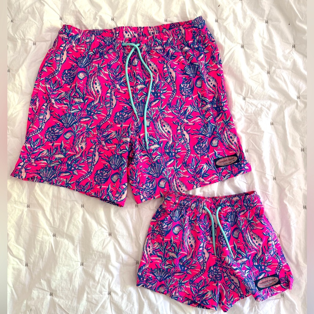 Vineyard Vines Swim Trunks - Daddy (S) & Me (T4)